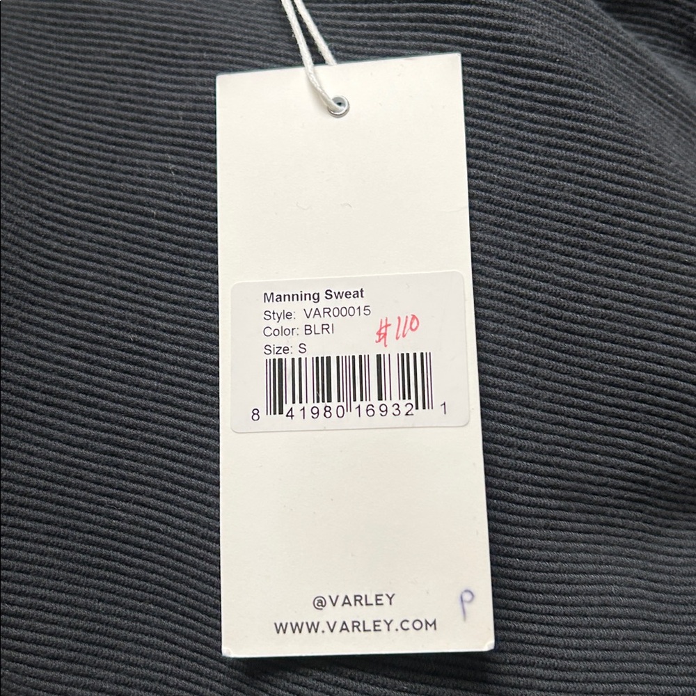 Varley Manning sweat black rib - Picture 3 of 3